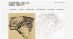 Desktop Screenshot of kunstmuseum-so.ch