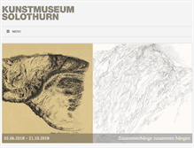 Tablet Screenshot of kunstmuseum-so.ch